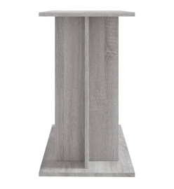 Support pour aquarium sonoma gris 80x35x60 cm bois d'ingénierie