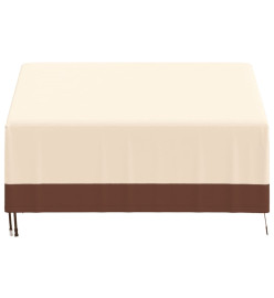 Housses de banc 2 places 2 pcs 137x97x48/74cm tissu oxford 600D