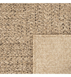 Tapis 200x290 cm aspect jute intérieur et extérieur