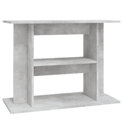 Support pour aquarium gris béton 80x35x60 cm bois d'ingénierie