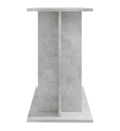 Support pour aquarium gris béton 80x35x60 cm bois d'ingénierie