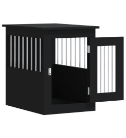 Meuble de cage pour chiens noir 45x62x59 cm bois d'ingénierie