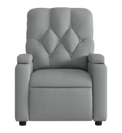 Fauteuil de massage inclinable Gris clair Tissu