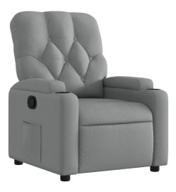 Fauteuil inclinable Gris clair Tissu