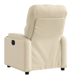 Fauteuil inclinable Crème Tissu