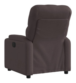 Fauteuil inclinable Marron foncé Tissu