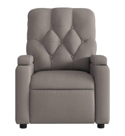 Fauteuil de massage inclinable Taupe Tissu