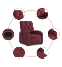 Fauteuil inclinable Rouge bordeaux Tissu