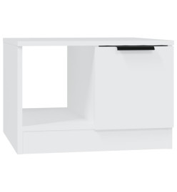 Table basse Blanc 50x50x36 cm Bois d'ingénierie