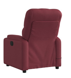 Fauteuil de massage inclinable Rouge bordeaux Tissu