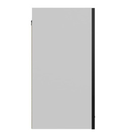 Armoire suspendue Noir brillant 60x31x60 cm Aggloméré