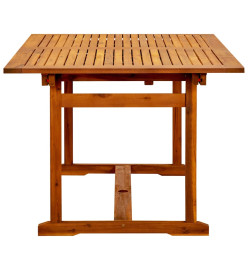 Table à dîner de jardin (150-200)x100x75cm Bois d'acacia massif