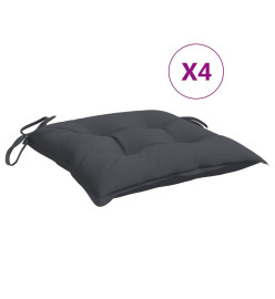 Coussins de chaise 4 pcs anthracite 50x50x7 cm tissu oxford