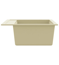 Évier de cuisine Granit Seul lavabo Beige