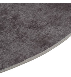 Tapis lavable gris Ø 200 cm antidérapant