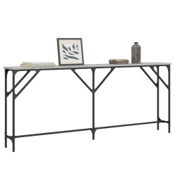 Table console sonoma gris 180x23x75 cm bois d'ingénierie