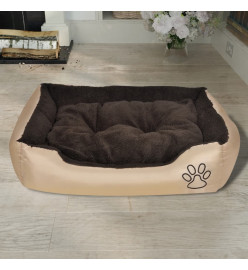 Lit chaud pour chiens avec coussin rembourrée L