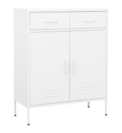 Armoire de rangement Blanc 80x35x101,5 cm Acier