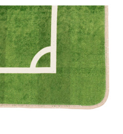 Tapis enfant 160x230cm terrain de football antidérapant lavable