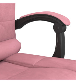 Fauteuil de massage inclinable de bureau Rose Velours