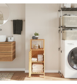 Armoire de salle de bain avec étagère 36x33x87 cm bambou