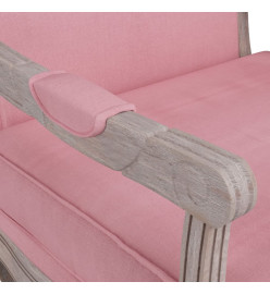 Fauteuil rose 64x64x90 cm velours