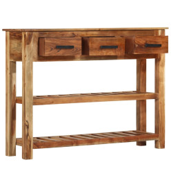 Buffet avec 3 tiroirs 110x30x80 cm Bois d'acacia massif