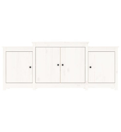Buffet Blanc 164x37x68 cm Bois massif de pin