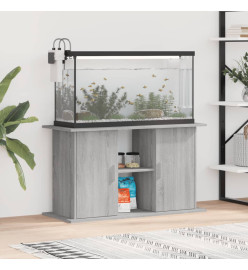 Support pour aquarium sonoma gris 101x41x58cm bois d'ingénierie