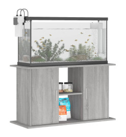 Support pour aquarium sonoma gris 101x41x58cm bois d'ingénierie