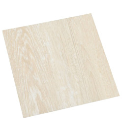 Planches de plancher autoadhésives 55 pcs PVC 5,11 m² Beige