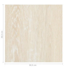 Planches de plancher autoadhésives 55 pcs PVC 5,11 m² Beige