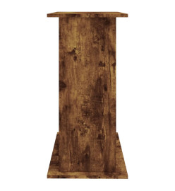 Support pour aquarium chêne fumé 81x36x73 cm bois d'ingénierie