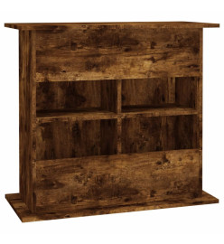 Support pour aquarium chêne fumé 81x36x73 cm bois d'ingénierie