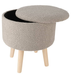 Home&Styling Tabouret de rangement Ø35x40 cm taupe