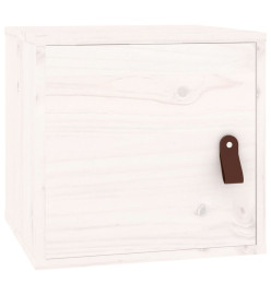 Armoire murale Blanc 31,5x30x30 cm Bois de pin massif