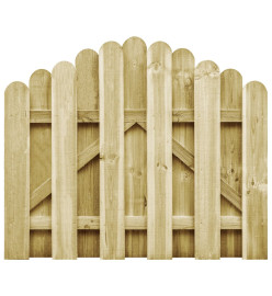 Portail de jardin bois de pin imprégné 100x75 cm