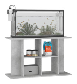 Support pour aquarium gris béton 100x40x60 cm bois d'ingénierie