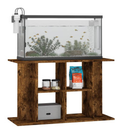 Support pour aquarium chêne fumé 100x40x60 cm bois d'ingénierie