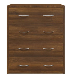 Buffet avec 4 tiroirs 60x30,5x71 cm Chêne marron