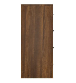 Buffet avec 4 tiroirs 60x30,5x71 cm Chêne marron