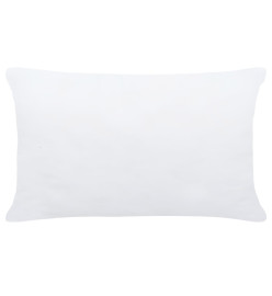 Garnitures de coussin 2 pcs 50x30 cm Blanc