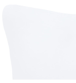 Garnitures de coussin 2 pcs 50x30 cm Blanc