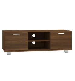 Meuble TV Chêne marron 120x40,5x35 cm Bois d'ingénierie