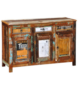 Placard vintage avec 3 tiroirs 3 portes Bois massif récupéré