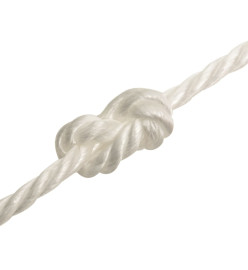 Corde de travail Blanc 10 mm 50 m polypropylène