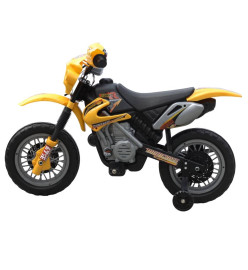 Moto pour enfants jaune et noir