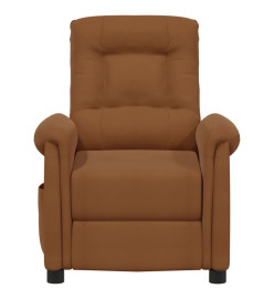 Fauteuil inclinable Marron Tissu microfibre