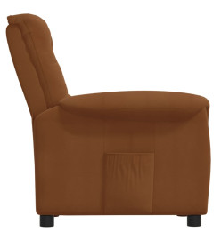 Fauteuil inclinable Marron Tissu microfibre