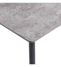 Table de salle à manger Gris 140x70x75 cm MDF